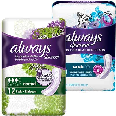 Free Always Discreet Pads And Liners - Freebies Lovers