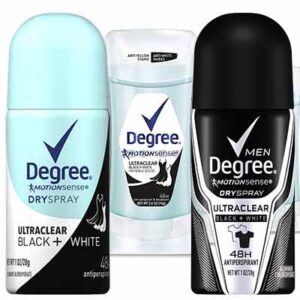 Free Degree Dry Spray Deodorant For Women or Men