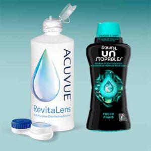 Free ACUVUE RevitaLens Contact Solution and Downy Unstopables