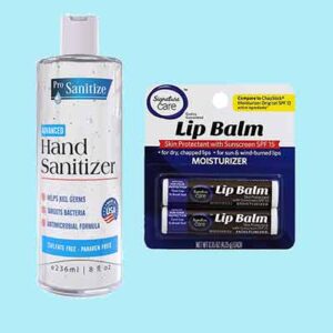 Free Hand Sanitizer and Signature Care Lip Balm