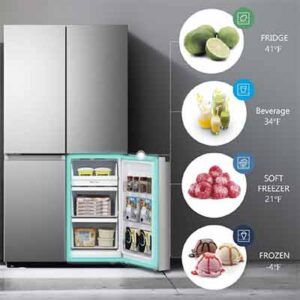 Free Hisense 21.6 cu. ft. French Door Refrigerator