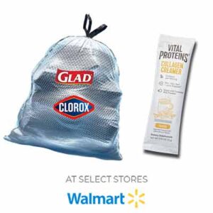Free Vital Proteins Collagen Creamer & Glad ForceFlexPlus with Clorox Bags