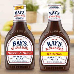 Free Bottle of Ray’s No Sugar Added Barbecue Sauce