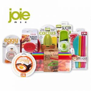 Free Joie an Egg Slicer, Egg Ring, Cactus Juicer, Mini Mandoline, Burger Press, Spreaders, and Large Bags