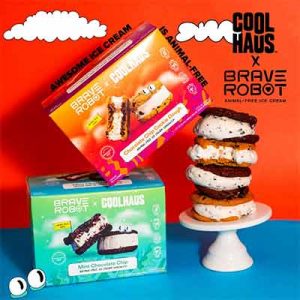 Free Brave Robot x Coolhaus Animal-Free Ice Cream Sandwiches