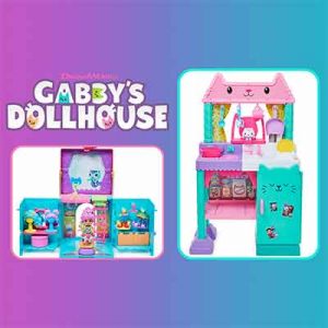 Free Gabby’s Dollhouse Gabby Girl Dress-Up Closet & Cook with Cakey Kitchen