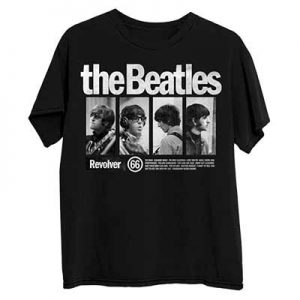 Free The Beatles Revolver Black Photo T-Shirt