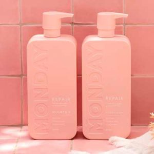Free MONDAY Haircare Repair Shampoo or Conditioner