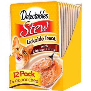 Free Pouches of Delectables Licking Cat Treat