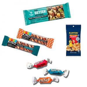 Free Planters Salted Peanuts, KIND Bars, Member's Mark Better Nut Bar, Crunchmaster Crackers and Frooties