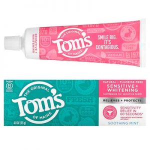 Free Tom’s of Maine Sensitive & Whitening Fluoride Free Toothpaste