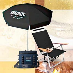 Free Yeti Cooler, a Folding Chair, and a Patio Umbrella