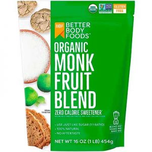 Free Organic Monk Fruit Blend, Organic Brown Sweetener Pouch Blend