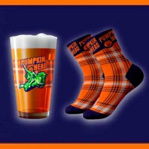 Free Two Pairs of Pumpkinhead Socks and Two Shipyard Pumpkinhead Limited Edition 2023 Collectors Pint Glass