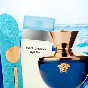 Free Versace Dylan Blue Perfume, Dolce & Gabbana Light Blue Perfume and Haute Vie Ibiza Perfume