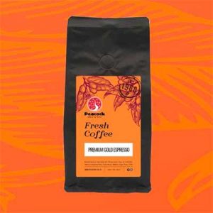 Free Peacock Premium Gold Espresso Coffee Sample