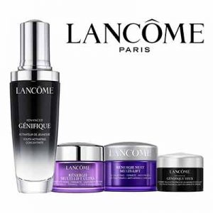 Free Lancôme Advanced Génifique Serum, Tonique Confort Hydrating Toner & Rénergie H.P.N. 300-Peptide Cream SPF 25