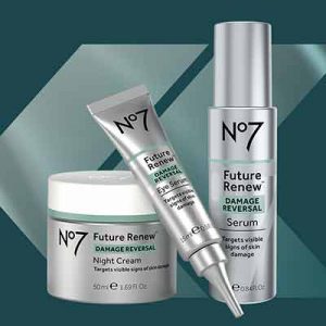Free No7 Future Renew Damage Reversal Skincare Set