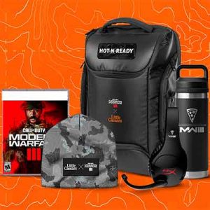Free Caesars x Call of Duty Blanket, a Knit Beanie, a Laptop Backpack, a Yeti Insulated Tumbler, or a Custom Charging Desk Mat