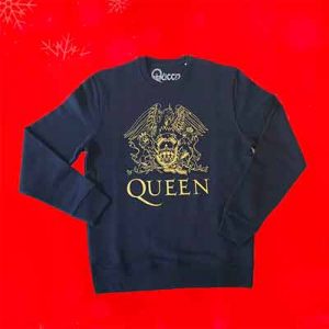 Free Queen – Gold Crest On French Blue Unisex Super Soft Sweatshirt