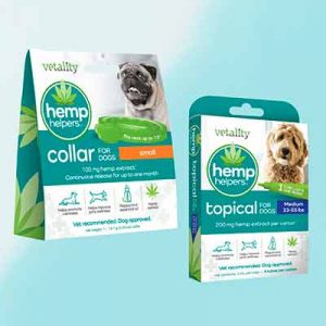 Free TevraPet Hemp Helpers Dog Collars or Topical Tubes
