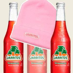 Free Pink Jarritos Beanie and Strawberry Tank Top