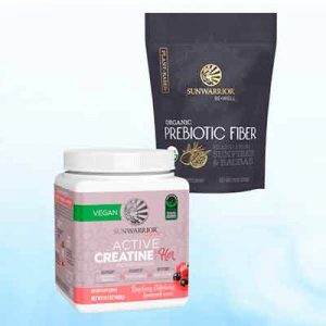 Free Sunwarrior Creatine for Women and Organic Prebiotic Fiber Supplements