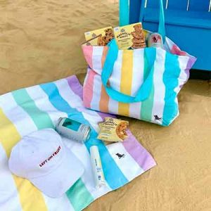 Free Beach Bag, Towels, and a gift card for swimwear