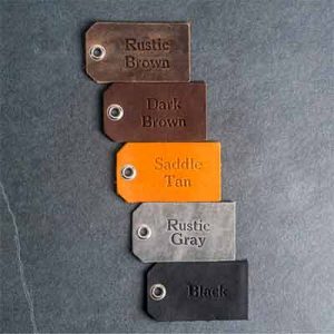 Free Personalized Leather Luggage Tag