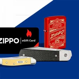 Free Zippo It Works Design lighter and Smooth Black Burlap Micarta Longhouse Bridgeline knife