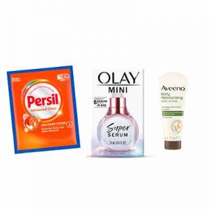 Free Olay Super Serum, Aveeno Body Lotion and Persil Liquid Laundry Detergent