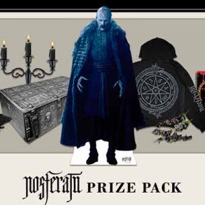 Free Hoodie, a Beanie, 2 Rat Plushies, a Count Orloc Standee, a Wine Goblet and copy of Nosferatu